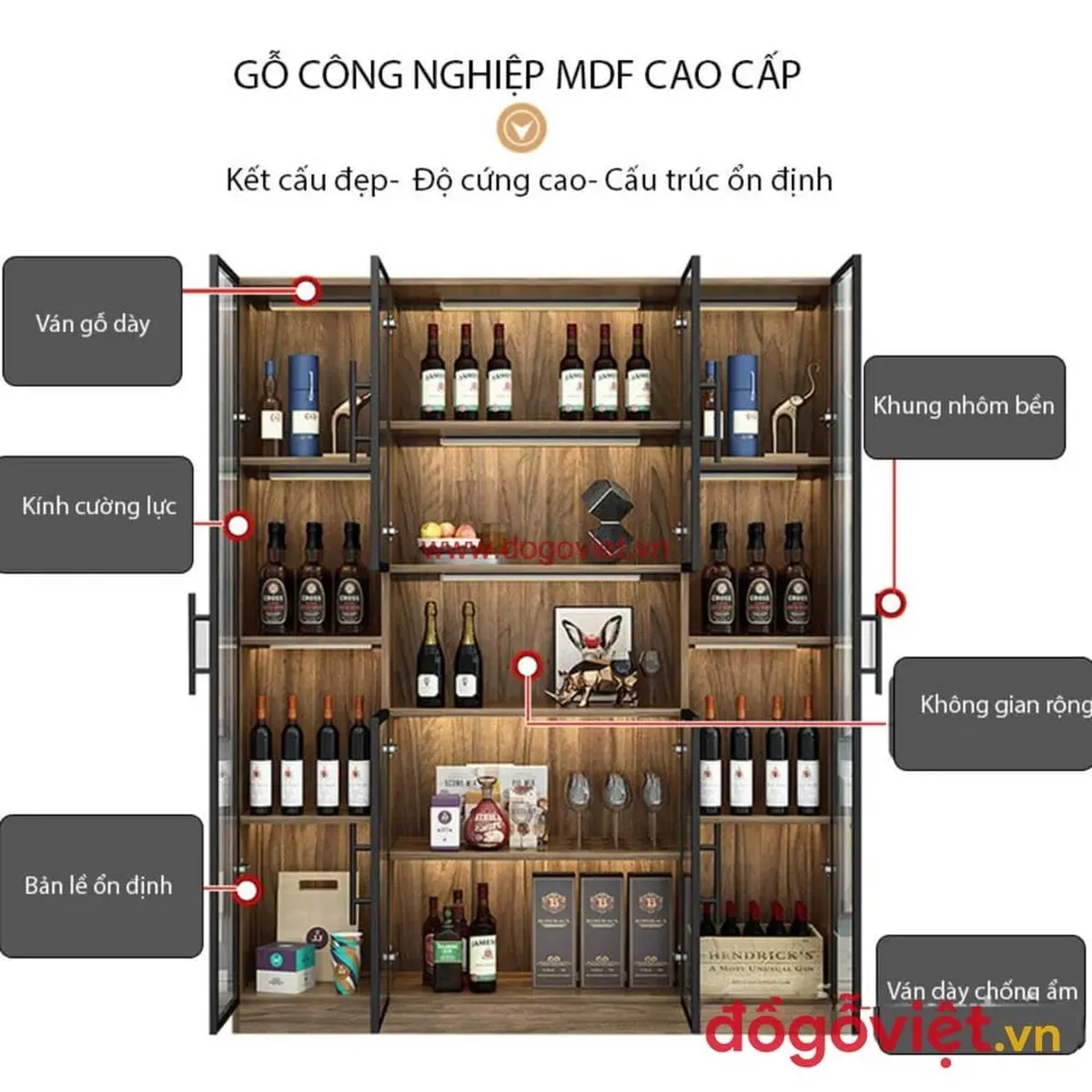 Cách chọn kích thước tủ rượu cánh kính khung nhôm hợp phong thủy, cân đối Cách chọn kích thước tủ rượu cánh kính khung nhôm hợp phong thủy, cân đối