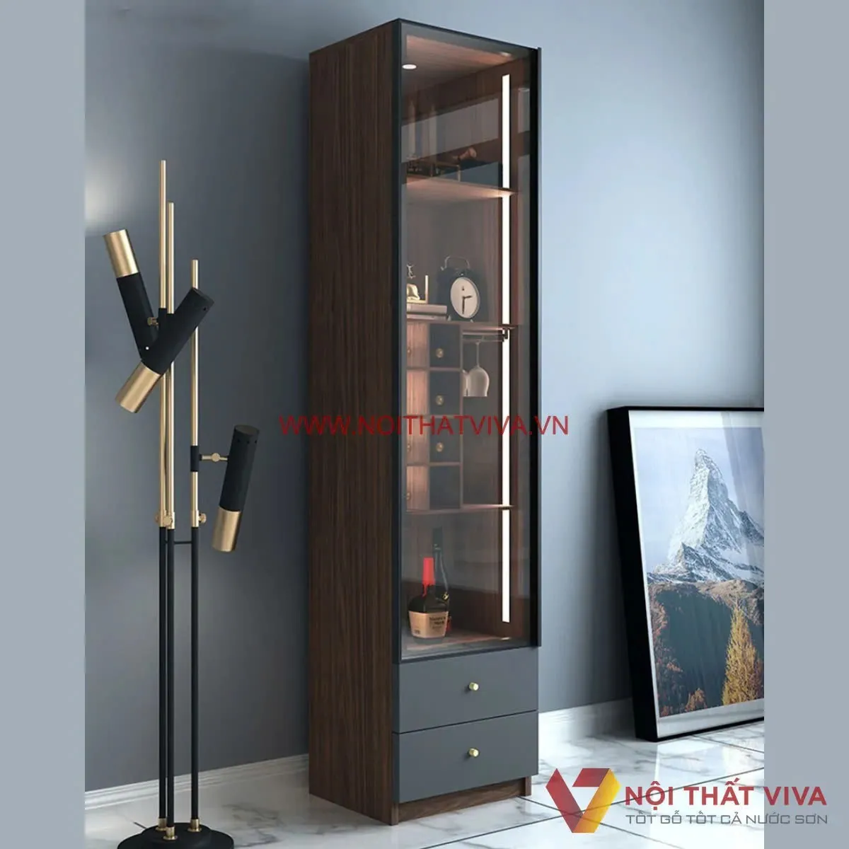 Cách chọn kích thước tủ rượu cánh kính khung nhôm hợp phong thủy, cân đối Cách chọn kích thước tủ rượu cánh kính khung nhôm hợp phong thủy, cân đối