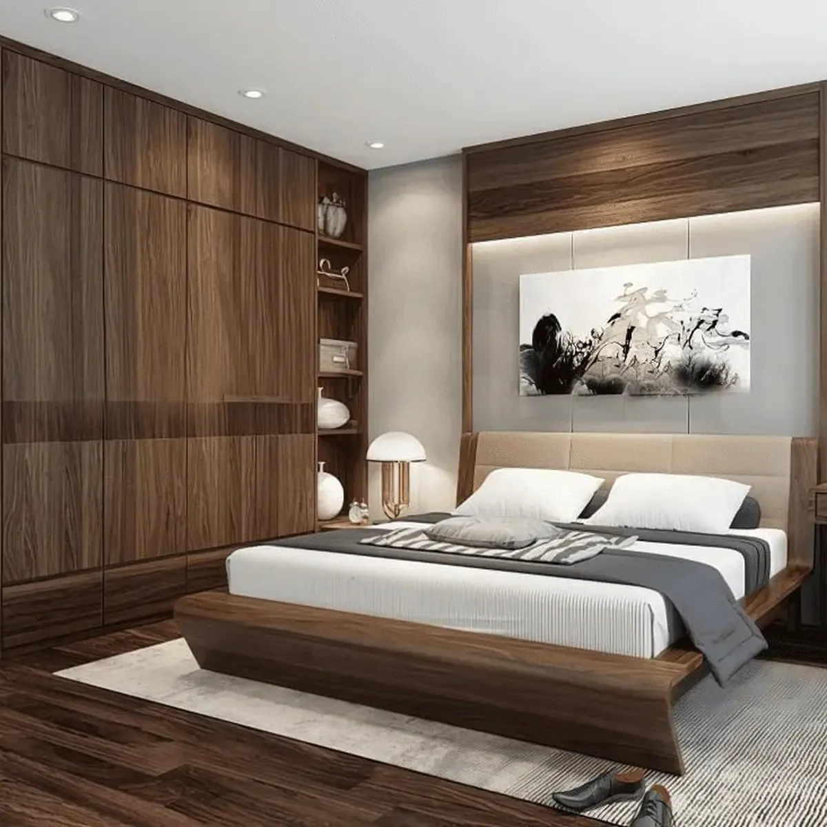 Kích thước tiêu chuẩn tủ quần áo kịch trần theo diện tích phòng ngủ 2025 Kích thước tiêu chuẩn tủ quần áo kịch trần theo diện tích phòng ngủ 2025