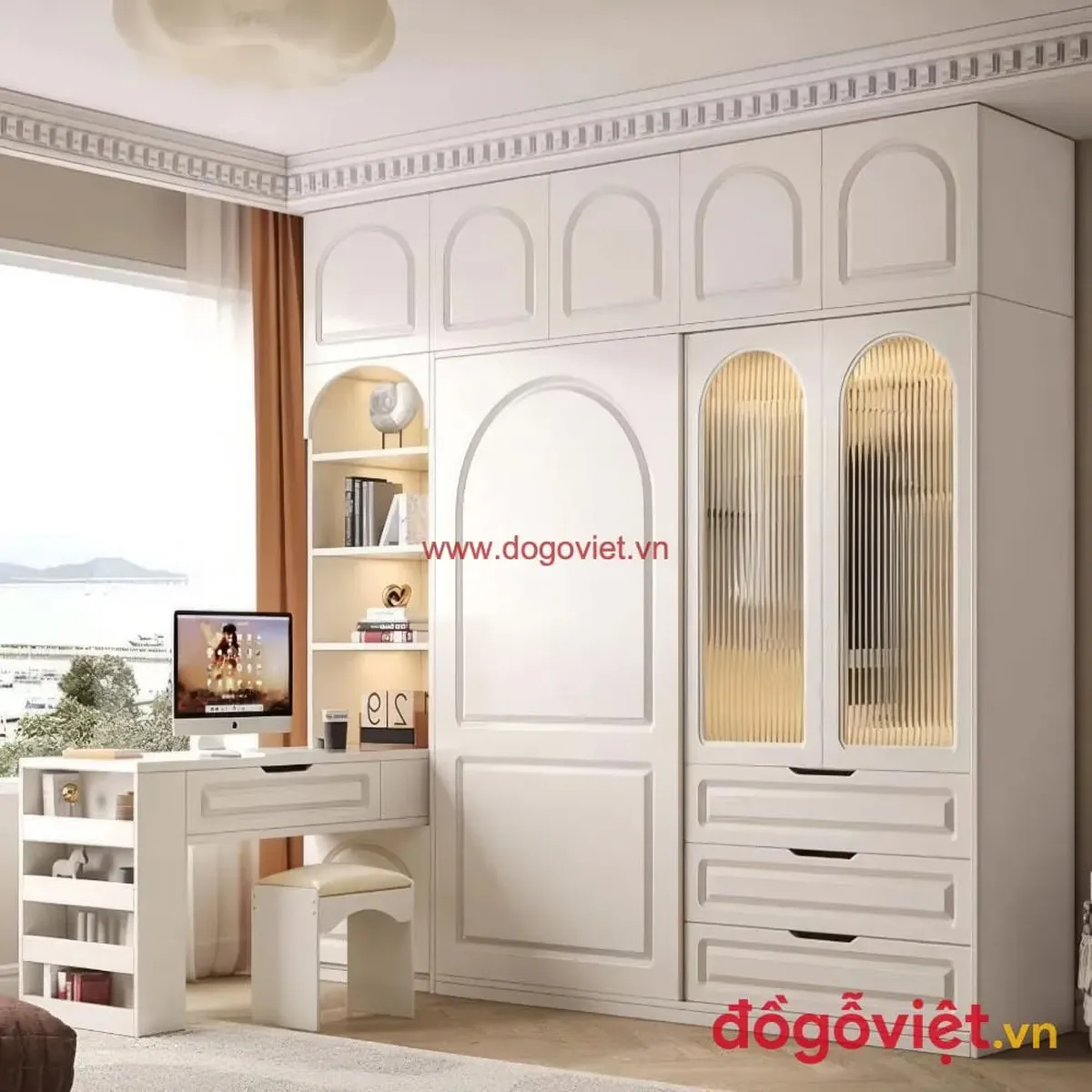 Kích thước tiêu chuẩn tủ quần áo kịch trần theo diện tích phòng ngủ 2025 Kích thước tiêu chuẩn tủ quần áo kịch trần theo diện tích phòng ngủ 2025