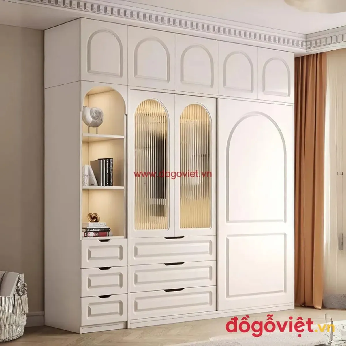 Kích thước tiêu chuẩn tủ quần áo kịch trần theo diện tích phòng ngủ 2025 Kích thước tiêu chuẩn tủ quần áo kịch trần theo diện tích phòng ngủ 2025