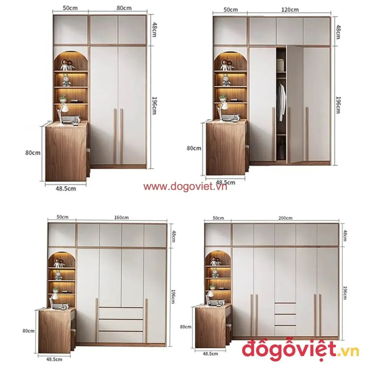 Kích thước tiêu chuẩn tủ quần áo kịch trần theo diện tích phòng ngủ 2025 Kích thước tiêu chuẩn tủ quần áo kịch trần theo diện tích phòng ngủ 2025