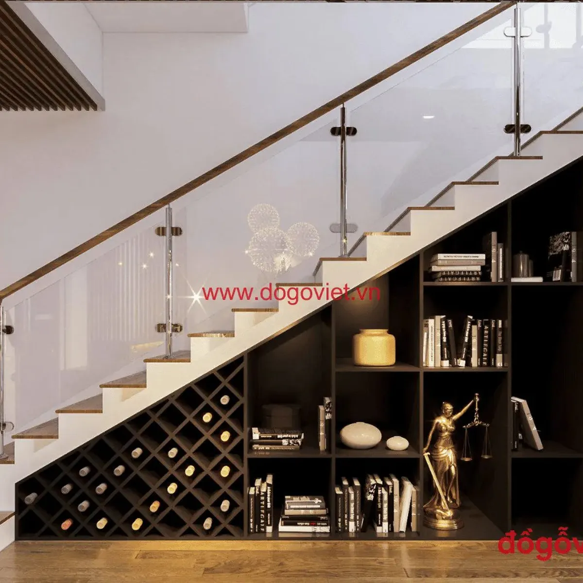Ngỡ ngàng với 18+ mẫu kệ cầu thang gỗ công nghiệp đẹp xuất sắc Ngỡ ngàng với 18+ mẫu kệ cầu thang gỗ công nghiệp đẹp xuất sắc