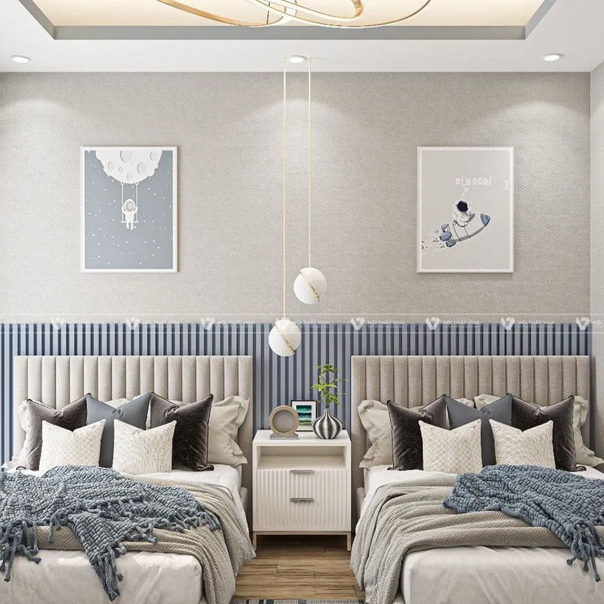 Nguyên tắc cần tắm trong thiết kế phòng cho 2 bé trai và gái đẹp Nguyên tắc cần tắm trong thiết kế phòng cho 2 bé trai và gái đẹp