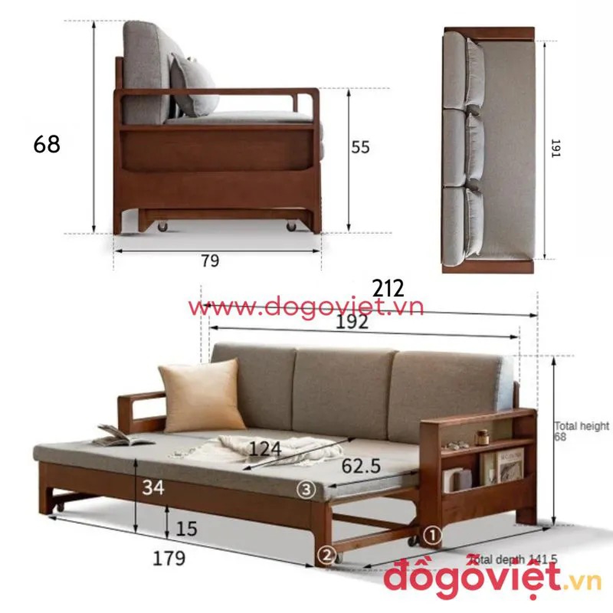 Tất tần tật về ghế sofa giường thông minh, giải đáp chi tiết