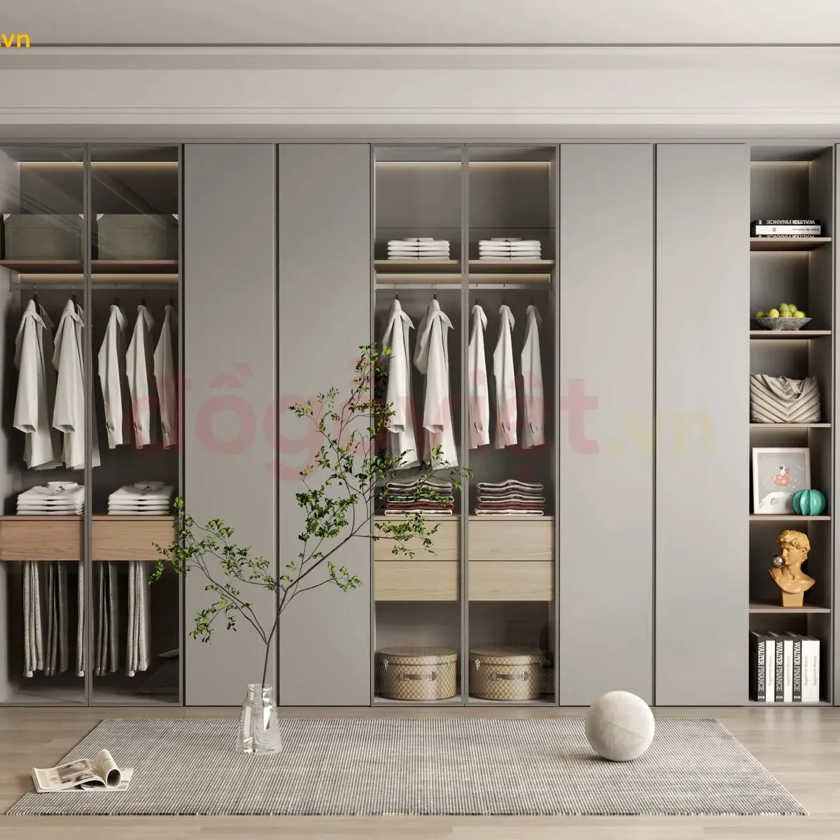 Top 5 mẫu tủ áo cánh kính khung gỗ đẹp xuất sắc và bắt trend nhất