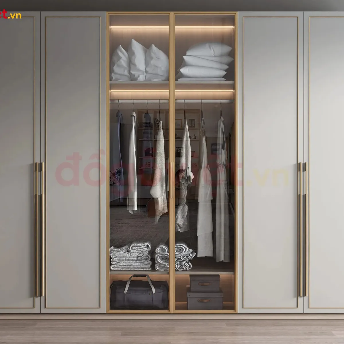 Top 5 mẫu tủ áo cánh kính khung gỗ đẹp xuất sắc và bắt trend nhất