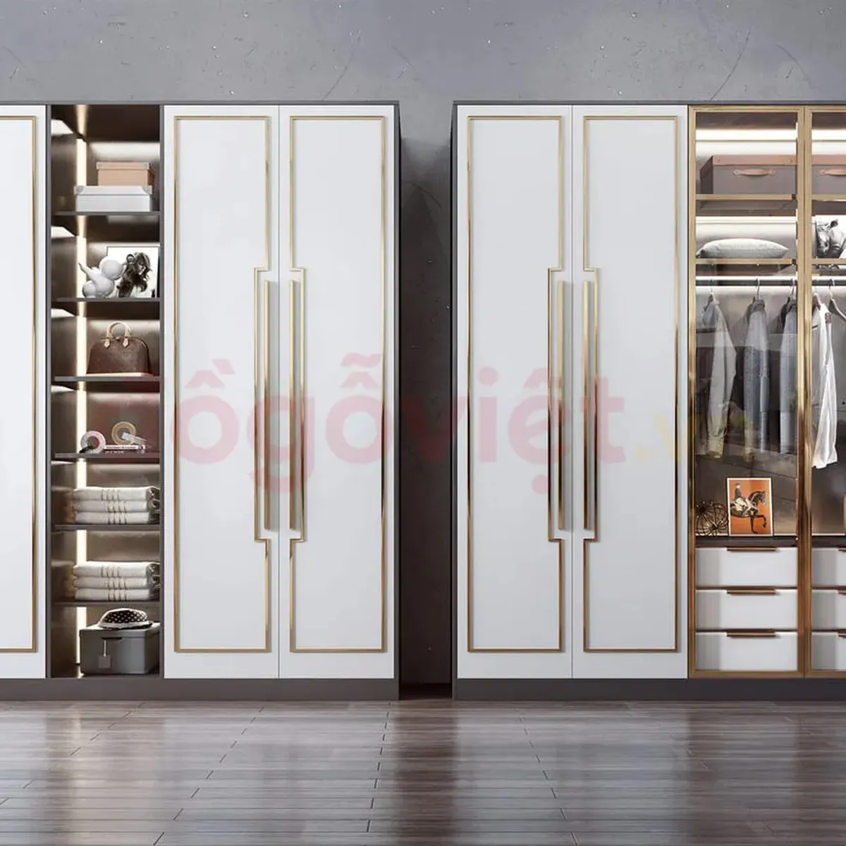 Top 5 mẫu tủ áo cánh kính khung gỗ đẹp xuất sắc và bắt trend nhất