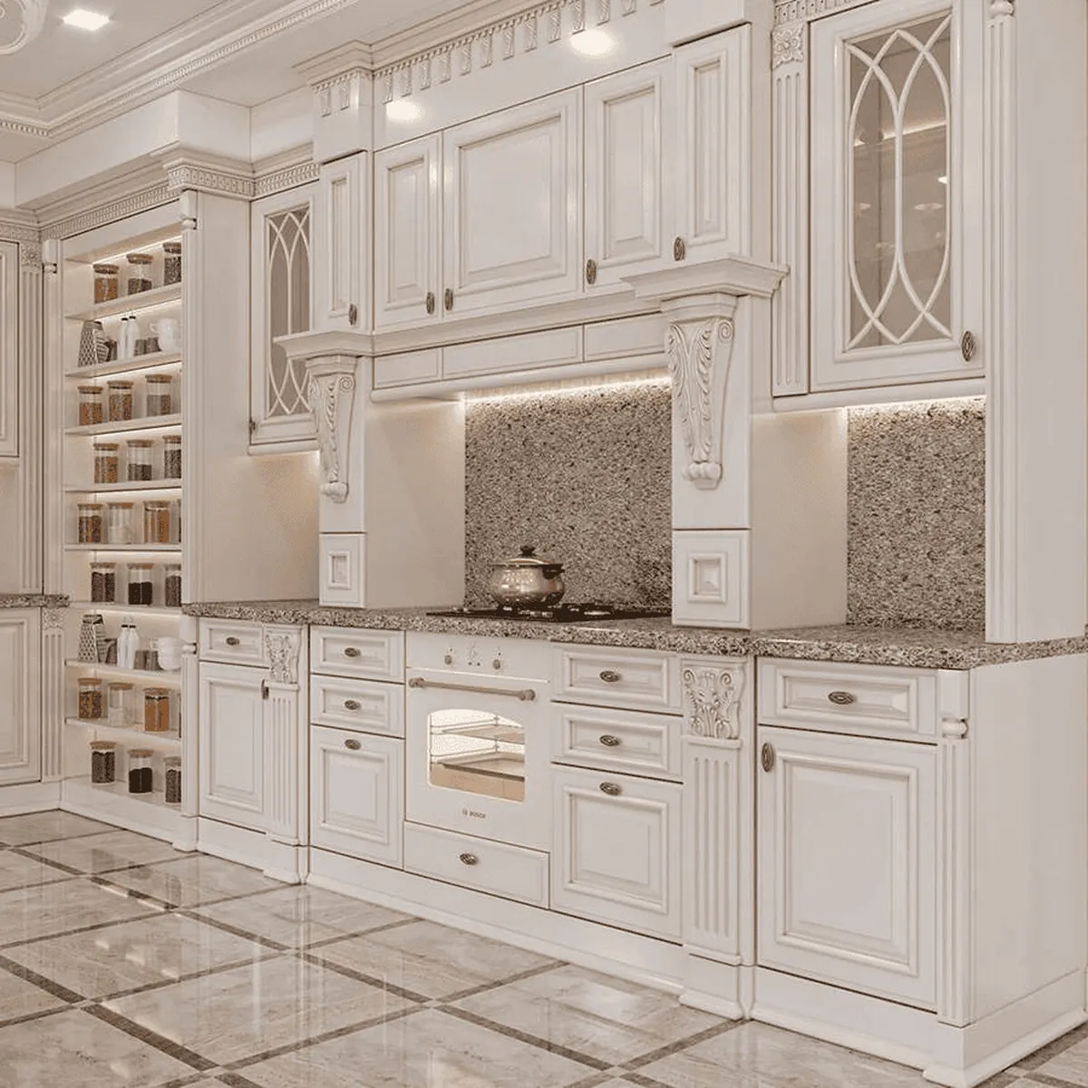 Tủ Bếp Cổ Điển Tủ Bếp Cổ Điển