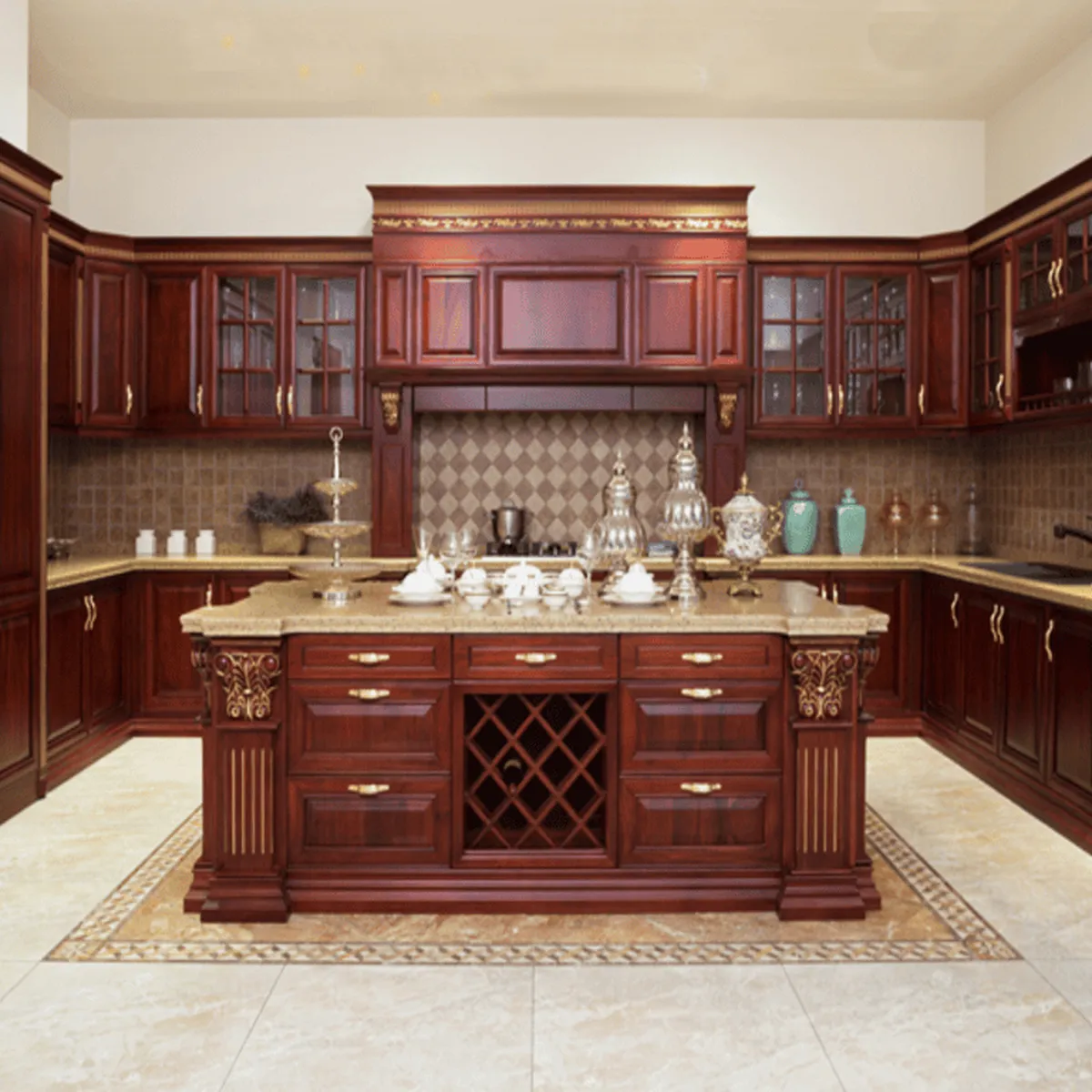 Tủ Bếp Cổ Điển Tủ Bếp Cổ Điển