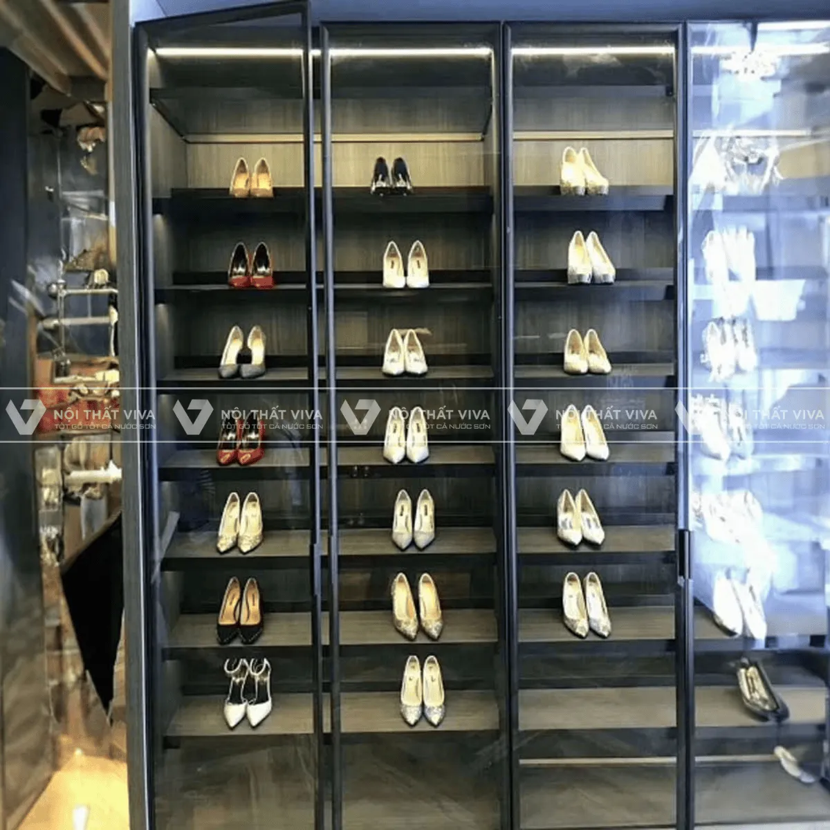 Tủ Giày Cánh Kính Tủ Giày Cánh Kính