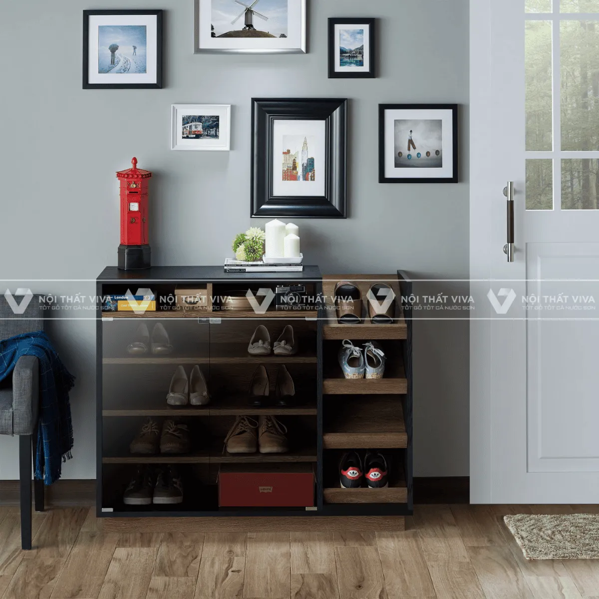 Tủ Giày Cánh Kính Tủ Giày Cánh Kính