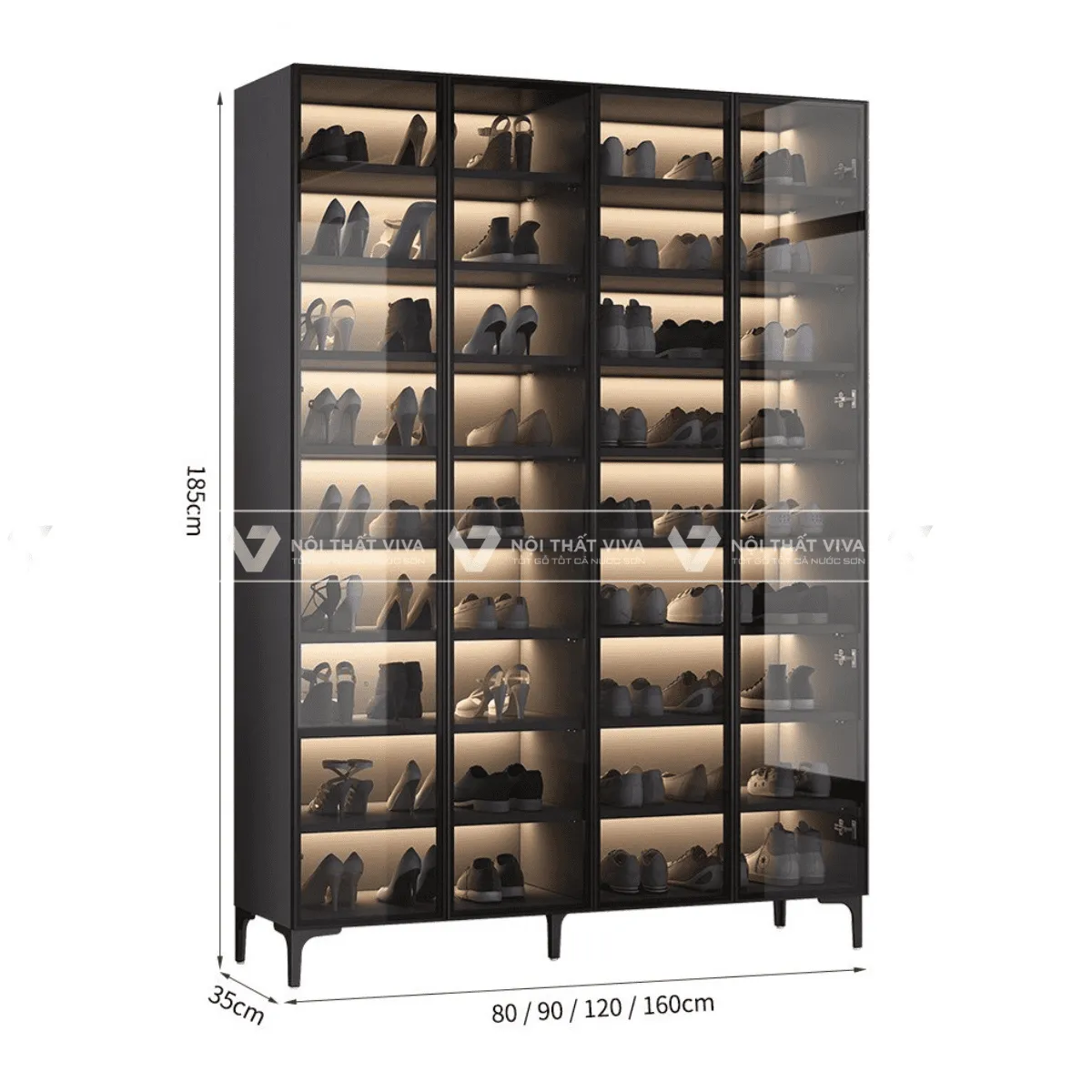 Tủ Giày Cánh Kính Tủ Giày Cánh Kính