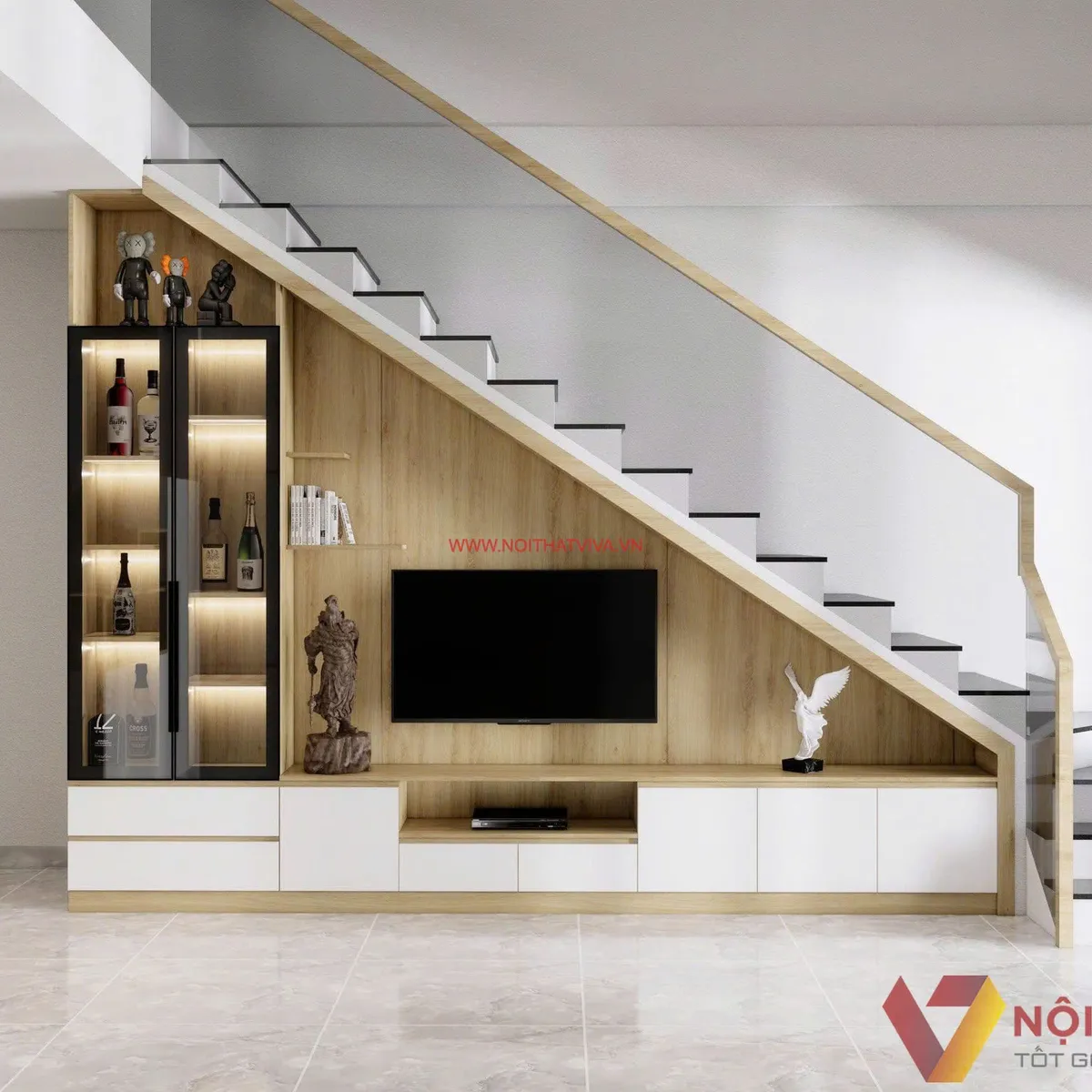 Tủ Tivi Gầm Cầu Thang Tủ Tivi Gầm Cầu Thang