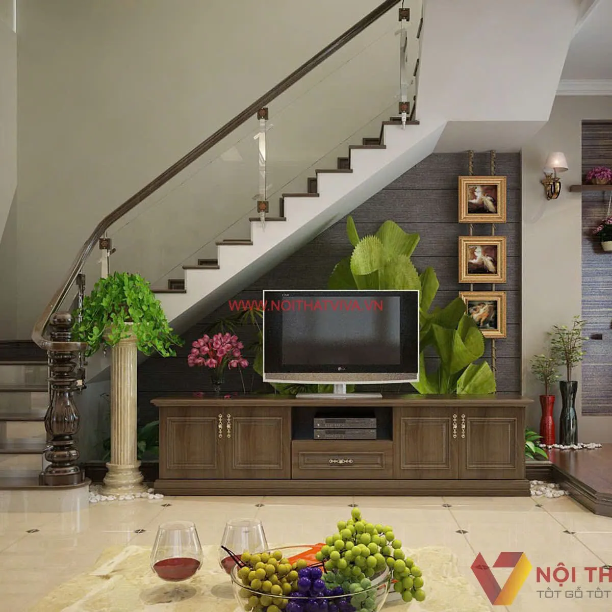 Tủ Tivi Gầm Cầu Thang Tủ Tivi Gầm Cầu Thang