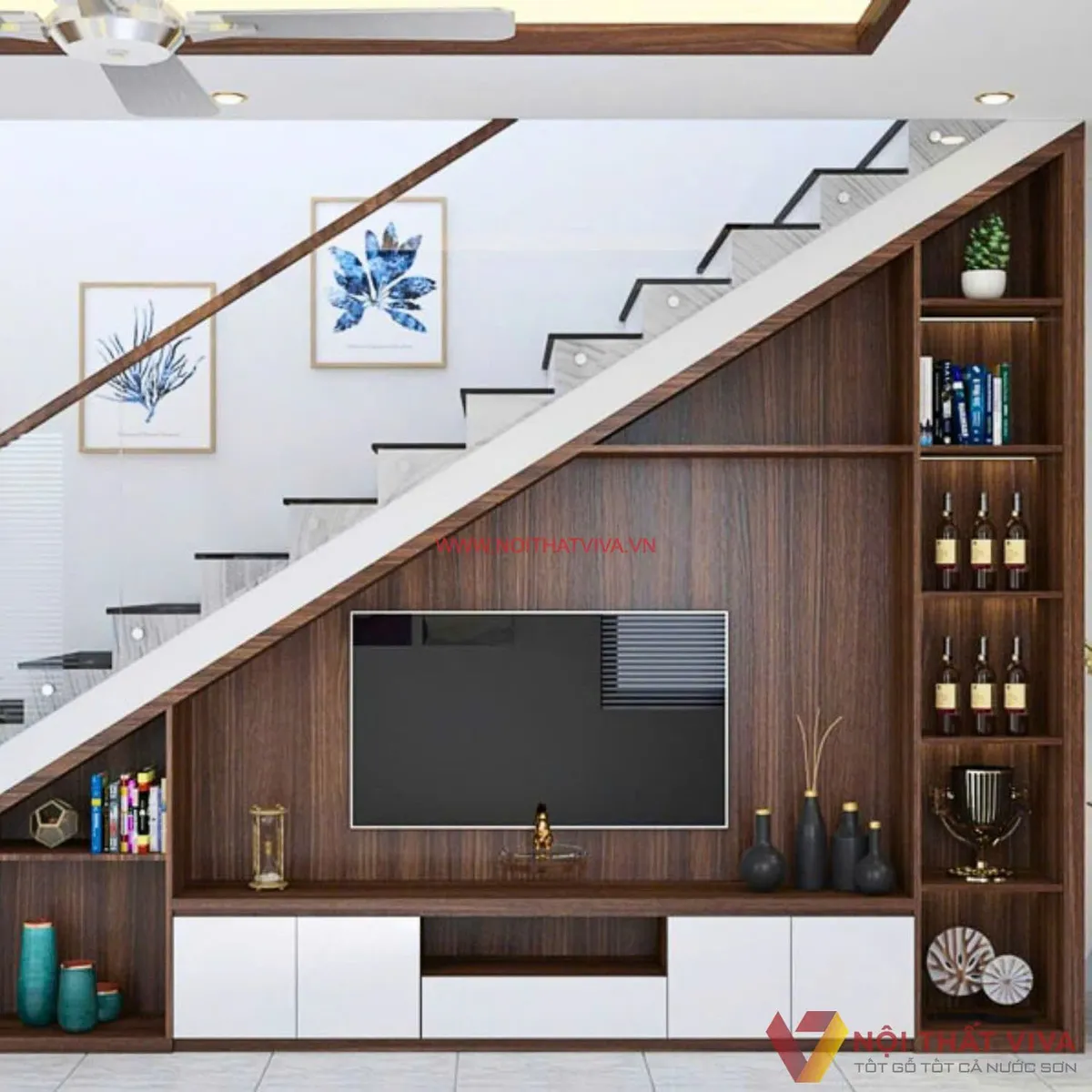 Tủ Tivi Gầm Cầu Thang Tủ Tivi Gầm Cầu Thang
