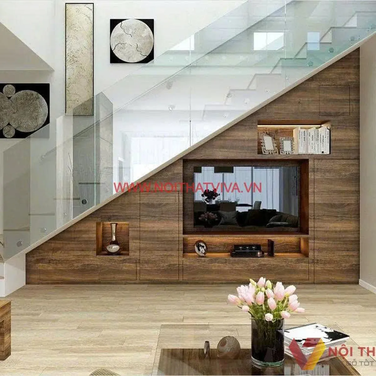 Tủ Tivi Gầm Cầu Thang Tủ Tivi Gầm Cầu Thang