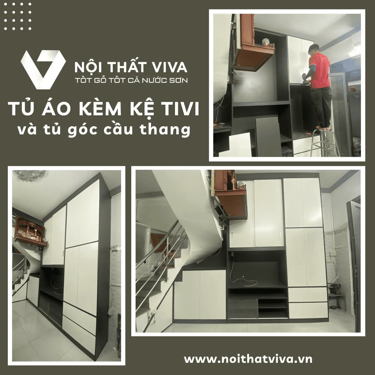 Tủ Tivi Gầm Cầu Thang Tủ Tivi Gầm Cầu Thang