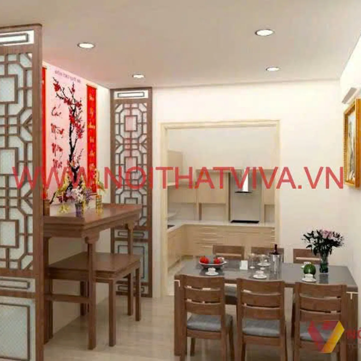 Vách Ngăn Phòng Thờ Vách Ngăn Phòng Thờ