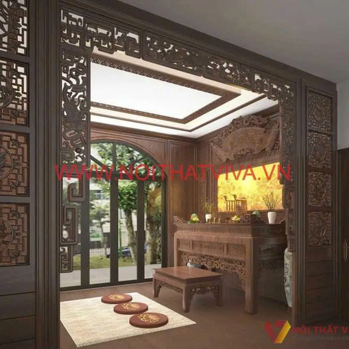 Vách Ngăn Phòng Thờ Vách Ngăn Phòng Thờ