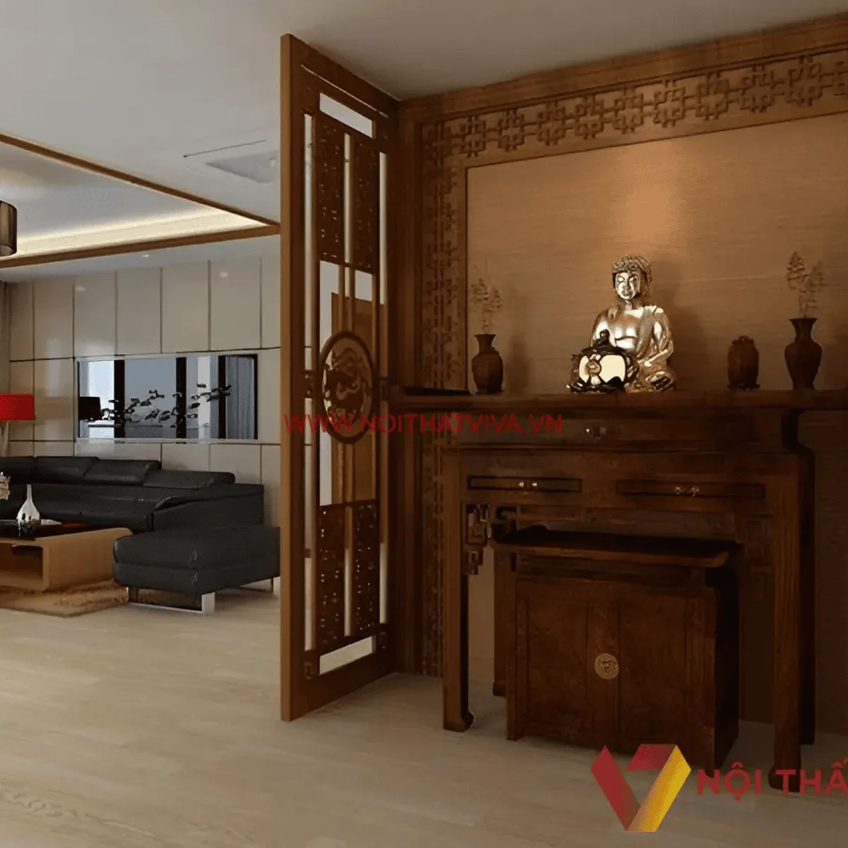 Vách Ngăn Phòng Thờ Vách Ngăn Phòng Thờ