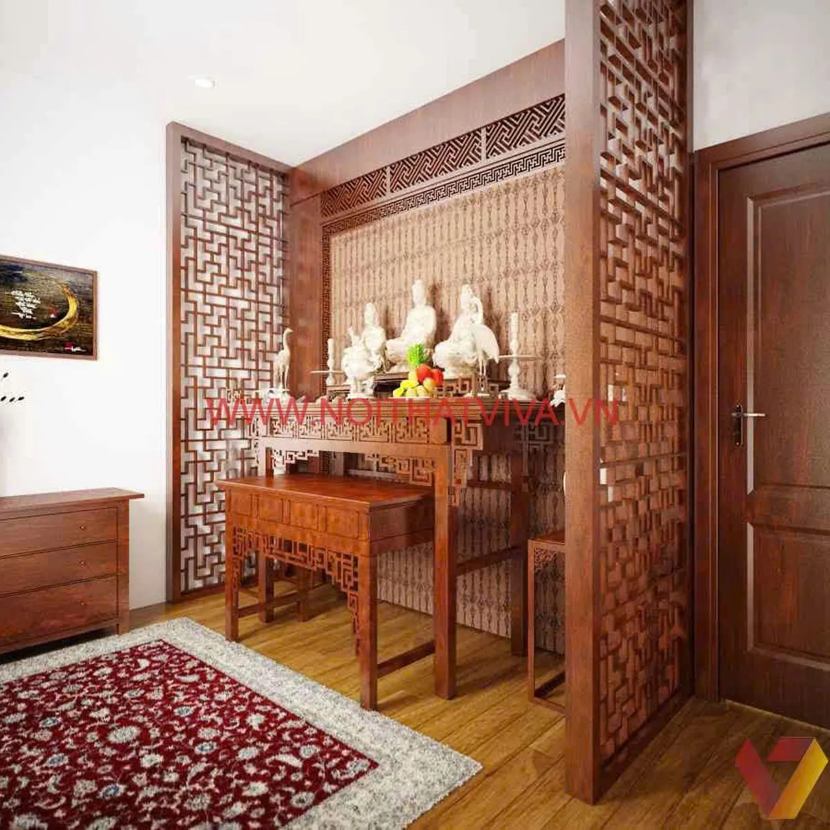 Vách Ngăn Phòng Thờ Vách Ngăn Phòng Thờ