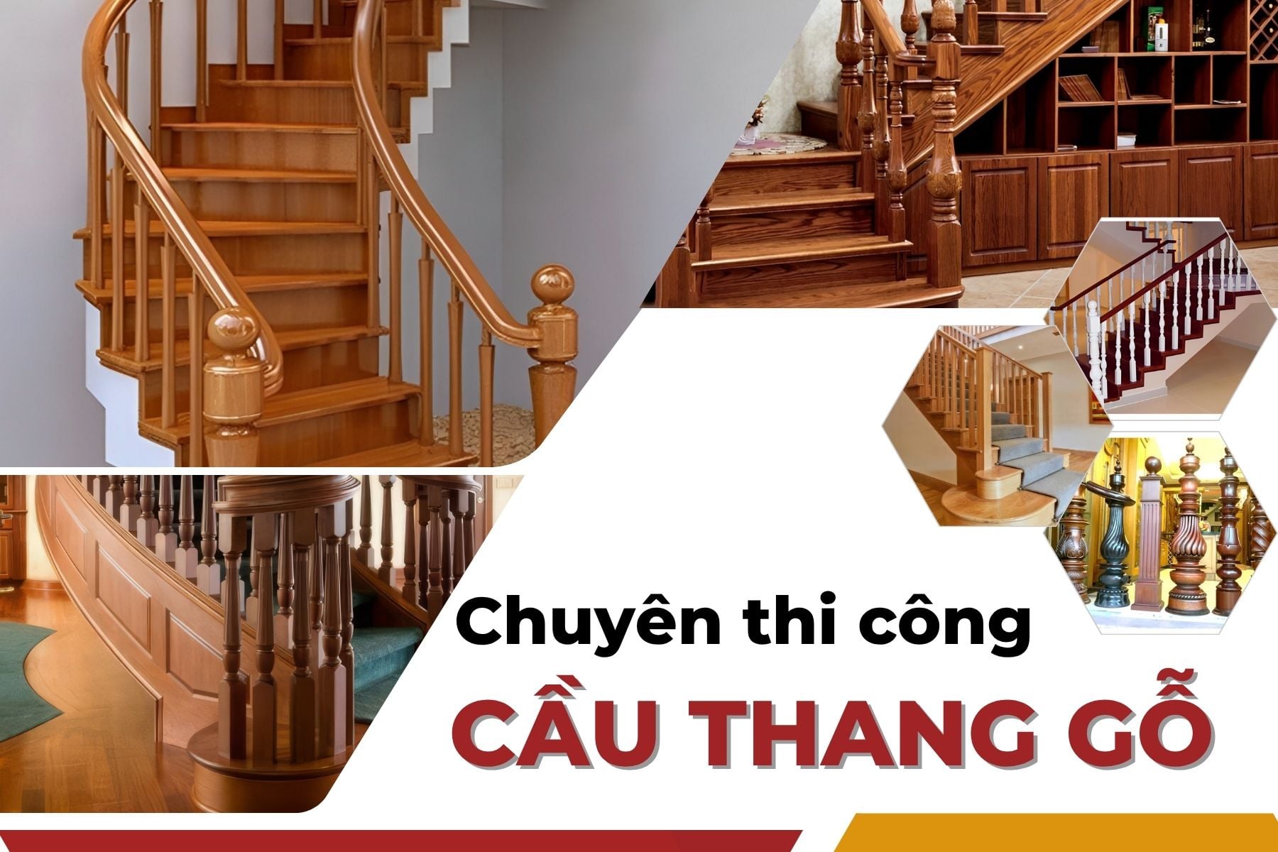 Đồ gỗ Việt thiết kế, thi c&ocirc;ng cầu thang gỗ uy t&iacute;n