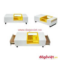 Bàn Trà Chân Sắt Mặt Kính Sang Trọng Kết Cấu Bền Bỉ Chất Lượng Cao