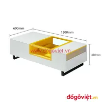 Bàn Trà Chân Sắt Mặt Kính Sang Trọng Kết Cấu Bền Bỉ Chất Lượng Cao