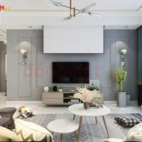 Bức Vách Tivi Thiết Kế Hiện Đại Điểm Nhấn Nổi Bật Cho Phòng Khách