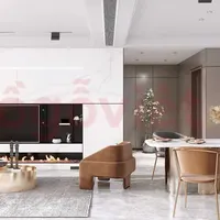 Bức Vách Tivi Thiết Kế Hiện Đại Điểm Nhấn Nổi Bật Cho Phòng Khách