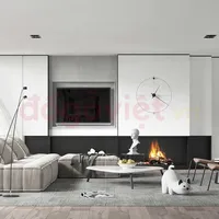 Bức Vách Tivi Thiết Kế Hiện Đại Điểm Nhấn Nổi Bật Cho Phòng Khách