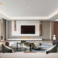 Bức Vách Tivi Thiết Kế Hiện Đại Điểm Nhấn Nổi Bật Cho Phòng Khách