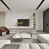 Bức Vách Tivi Thiết Kế Hiện Đại Điểm Nhấn Nổi Bật Cho Phòng Khách