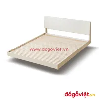 Giường Ngủ Gỗ Đẹp Hiện Đại Màu Trắng Tích Hợp Đèn Led Sang Trọng