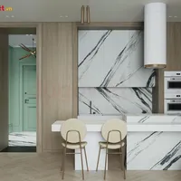 Mẫu Nhà Bếp Hiện Đại Gỗ Công Nghiệp Hình Chữ G Đẹp Tối Ưu