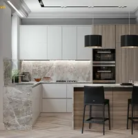 Mẫu Nhà Bếp Hiện Đại Gỗ Công Nghiệp Hình Chữ G Đẹp Tối Ưu