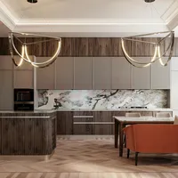 Mẫu Nhà Bếp Hiện Đại Gỗ Công Nghiệp Hình Chữ G Đẹp Tối Ưu