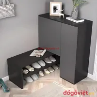 Mẫu Tủ Để Giày Bằng Gỗ Công Nghiệp Đơn Giản Thiết Kế Tiện Lợi