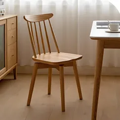 Ghế Ăn Gỗ Tự Nhiên Bền Đẹp Lưng Nan Cong Nhẹ Nhàng Xoay 360° Tiện Lợi Ghế Ăn Gỗ Tự Nhiên Bền Đẹp Lưng Nan Cong Nhẹ Nhàng Xoay 360° Tiện Lợi