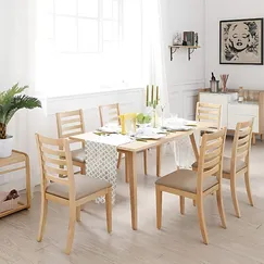 Bàn Ăn 6 Ghế Hiện Đại Bằng Gỗ Tự Nhiên Bền Bỉ Bàn Ăn 6 Ghế Hiện Đại Bằng Gỗ Tự Nhiên Bền Bỉ