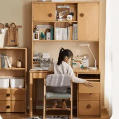 Bàn Học Bằng Gỗ Tự Nhiên Có Giá Sách Và Tủ Để Đồ Hiện Đại Chất Lượng Bàn Học Bằng Gỗ Tự Nhiên Có Giá Sách Và Tủ Để Đồ Hiện Đại Chất Lượng