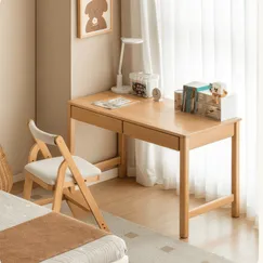 Bàn Học Đơn Giản Có 2 Hộc Kéo Chất Liệu Gỗ Tự Nhiên Hiện Đại  Bàn Học Đơn Giản Có 2 Hộc Kéo Chất Liệu Gỗ Tự Nhiên Hiện Đại