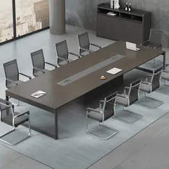 Bàn Họp Văn Phòng Thiết Kế Hiện Đại Chất Liệu Gỗ Công Nghiệp Cao Cấp 
