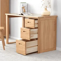 Bàn Làm Việc Đẹp Tại Nhà Chất Liệu Gỗ Sồi Kết Hợp Hộc Tủ Tiện Lợi Bàn Làm Việc Đẹp Tại Nhà Chất Liệu Gỗ Sồi Kết Hợp Hộc Tủ Tiện Lợi