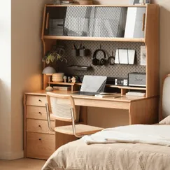 Bàn Làm Việc Tại Nhà Có Giá Sách Tiện Lợi Thiết Kế Tinh Tế Hiện Đại  Bàn Làm Việc Tại Nhà Có Giá Sách Tiện Lợi Thiết Kế Tinh Tế Hiện Đại