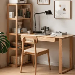 Bàn Làm Việc Tại Nhà Đơn Giản Thiết Kế Đẹp Mắt Kèm Giá Sách Tiện Dụng Bàn Làm Việc Tại Nhà Đơn Giản Thiết Kế Đẹp Mắt Kèm Giá Sách Tiện Dụng