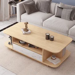 Bàn Trà Có Ngăn Kéo Tiện Lợi Chất Liệu Gỗ Công Nghiệp Cao Cấp Bền Bỉ