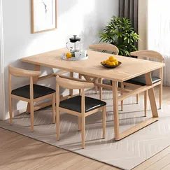 Bộ Bàn Ăn 6 Ghế Gỗ Tự Nhiên Chất Lượng Thiết Kế Hiện Đại Bộ Bàn Ăn 6 Ghế Gỗ Tự Nhiên Chất Lượng Thiết Kế Hiện Đại