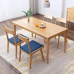 Bộ Bàn Ghế Gỗ Sồi Mỹ Tự Nhiên Chất Lượng Ghế Bọc Nỉ Êm Ái Bộ Bàn Ghế Gỗ Sồi Mỹ Tự Nhiên Chất Lượng Ghế Bọc Nỉ Êm Ái